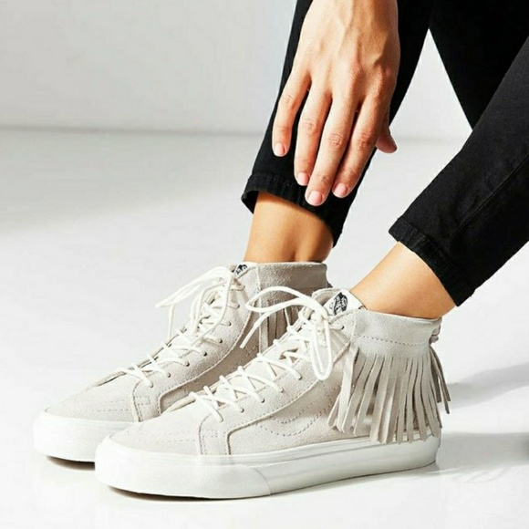vans fringe high tops